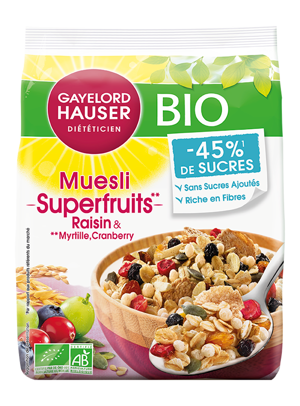 Muesli Superfruits - Muesli diététique sans sucre ajouté