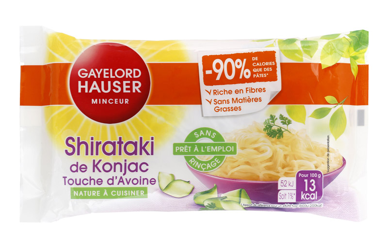 Shirataki de Konjac touche d'Avoine - Aliments minceur faibles en