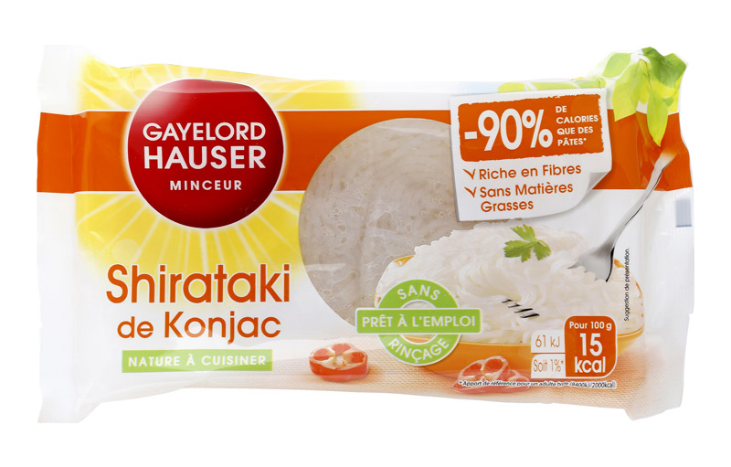 Shirataki de Konjac Nature - Produit diététique alternative aux pâtes
