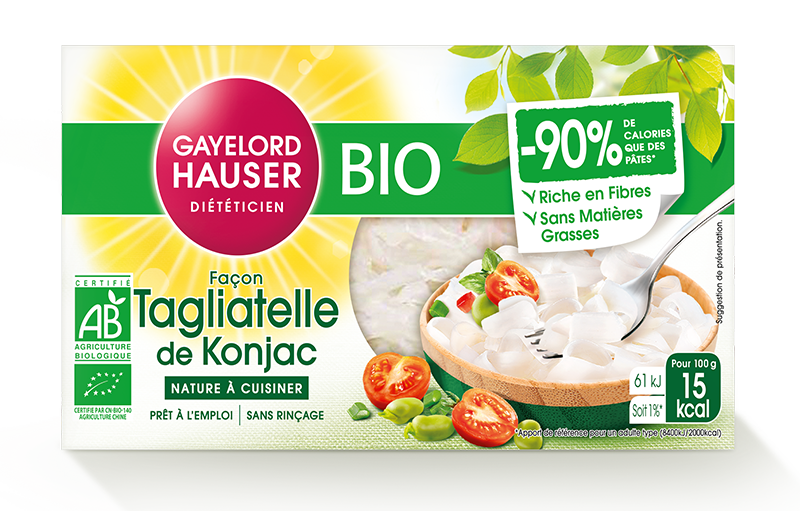 Tagliatelle de Konjac Bio - Substitut aux pâtes peu calorique